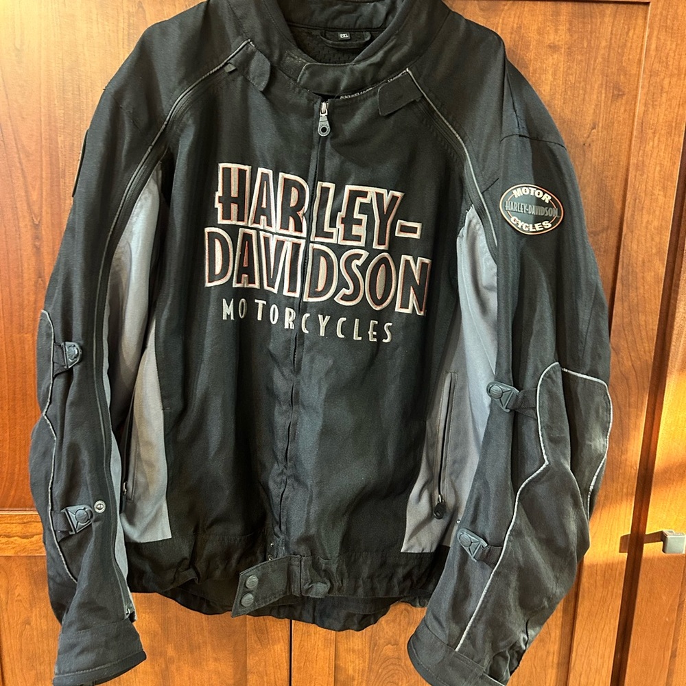 Harley-Davidson Black and Gray Performance Motorcycle Jacket
